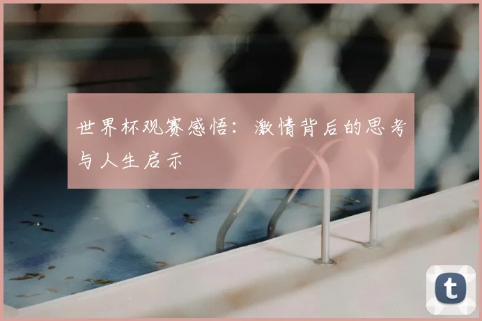 世界杯观赛感悟：激情背后的思考与人生启示