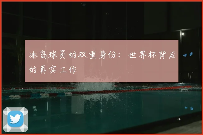 冰岛球员的双重身份:世界杯背后的真实工作