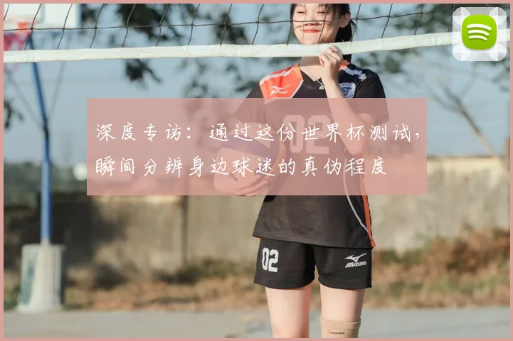 深度专访:通过这份世界杯测试,瞬间分辨身边球迷的真伪程度