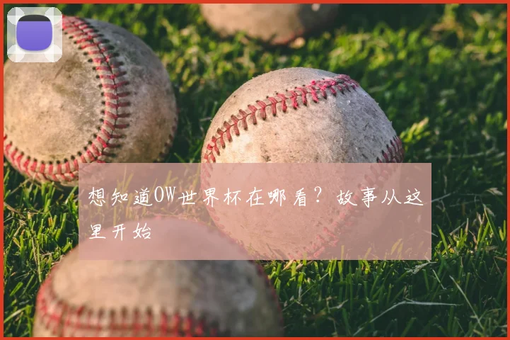 想知道OW世界杯在哪看?故事从这里开始