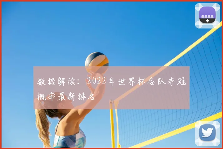 数据解读：2022年世界杯各队夺冠概率最新排名